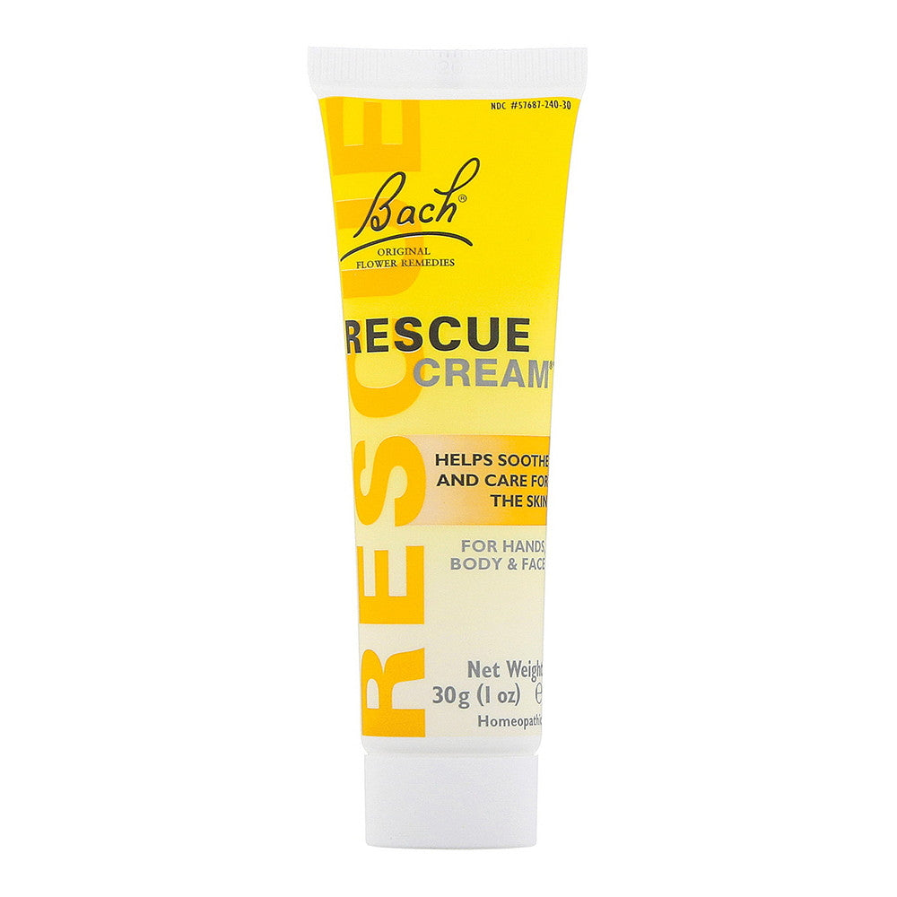 Bach Original Flower Essences Rescue Cream To Soothes And Heal The Skin, 1 Oz